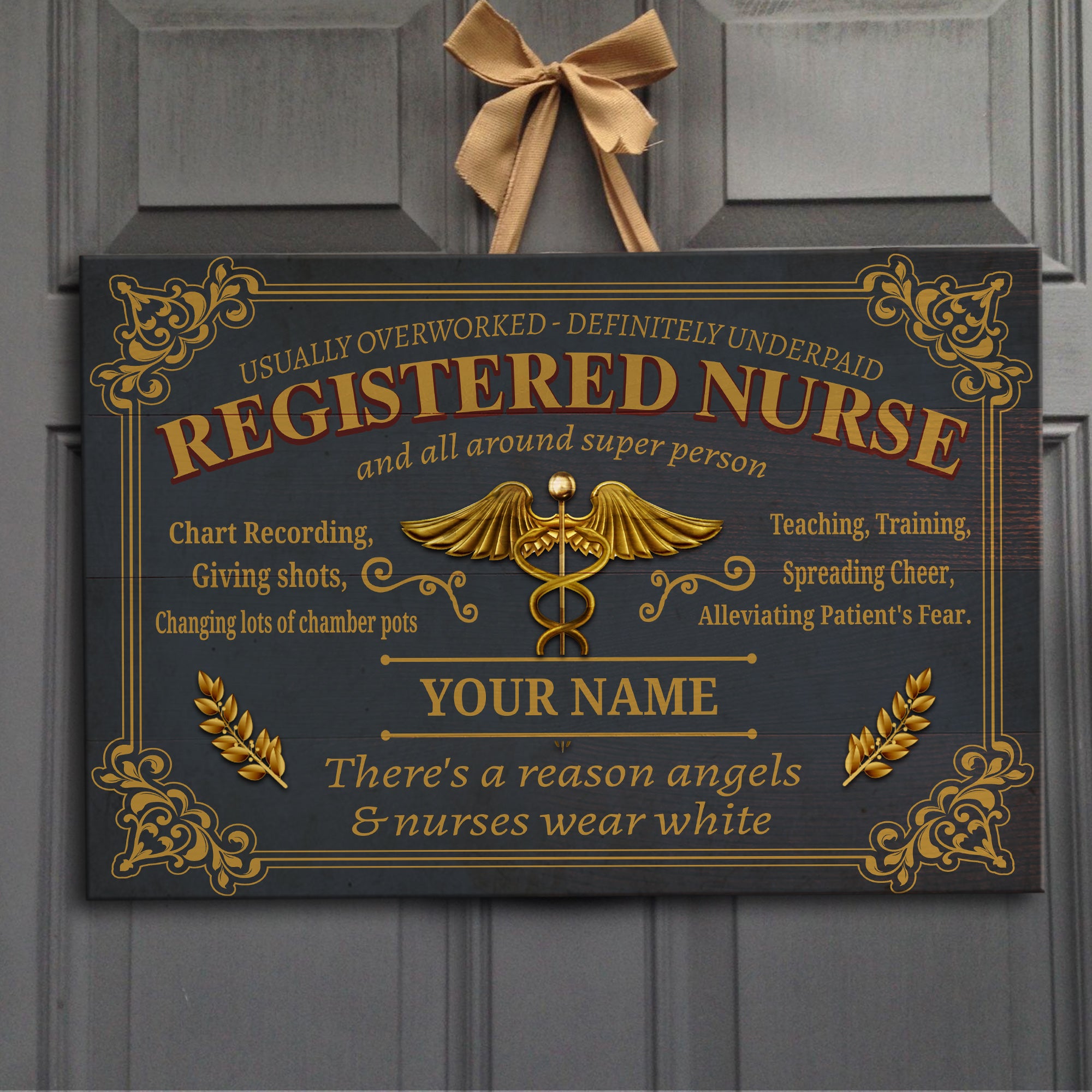 89Customized Personalized Registered Nurse Pallet Sign