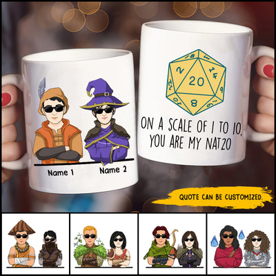 89Customized You are my natural 20 Dungeons and Dragon Couple Gift Perosnalized Mug
