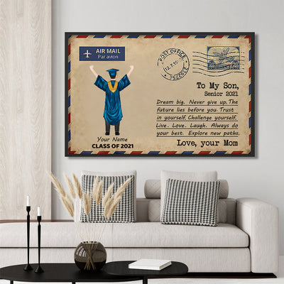 89Customized Personalized Poster Mom Son Letter Senior 2021