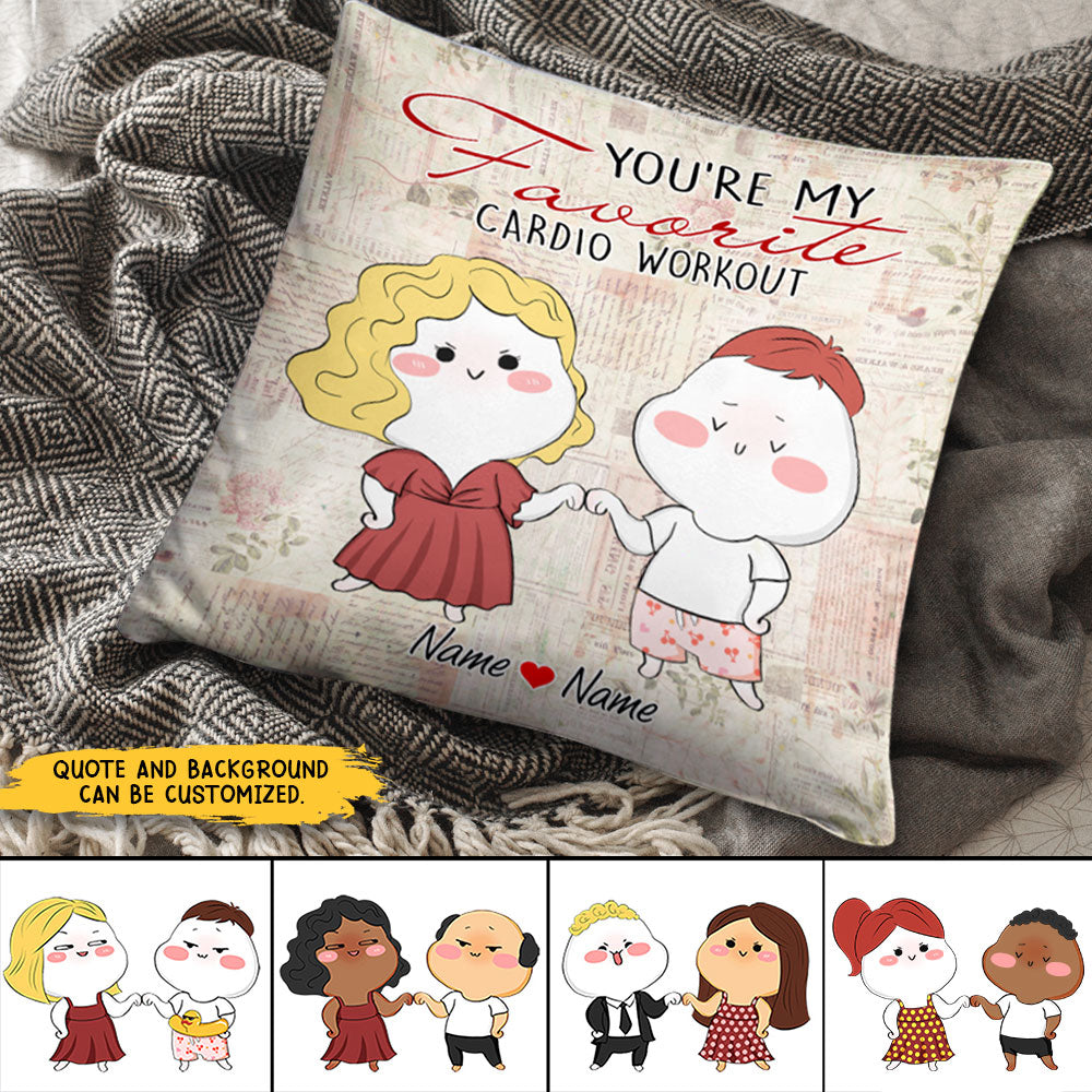 89Customized Funny Cute Couple Valentines Gift Personalized Pillow