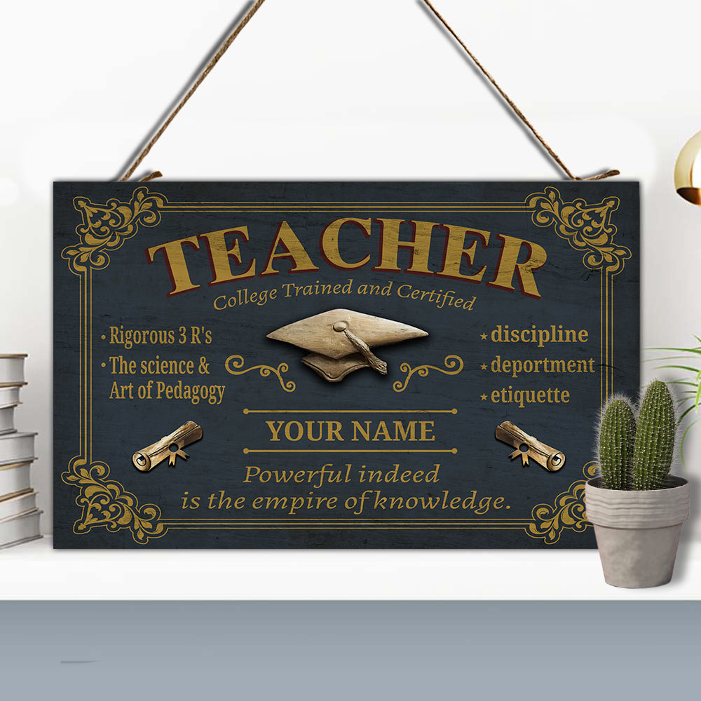 89Customized Personalized Teacher Pallet Sign