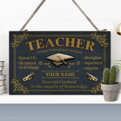 89Customized Personalized Teacher Pallet Sign