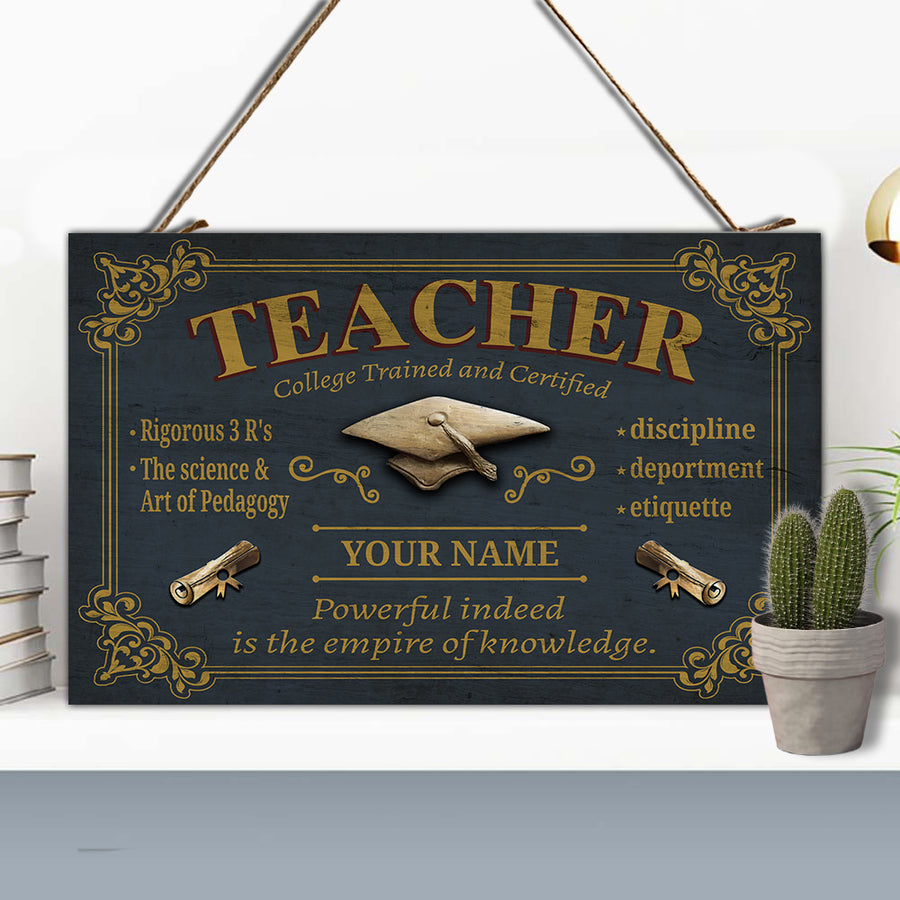 89Customized Personalized Teacher Pallet Sign