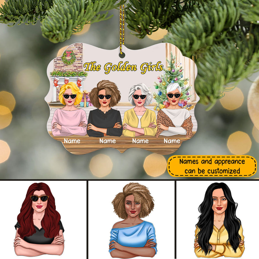 89Customized The golden girls Personalized Ornament