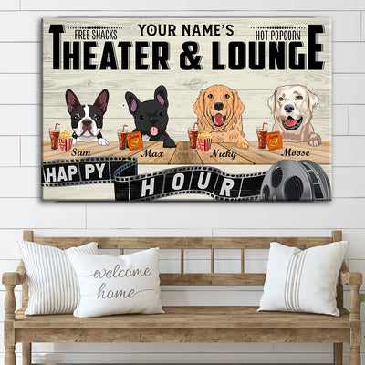89Customized Theater & lounge Dog Customized Pallet Sign