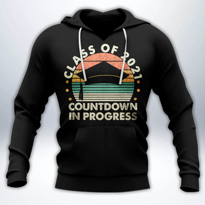 89Customized 2D Shirt Senior Vintage Countdown Class 2021