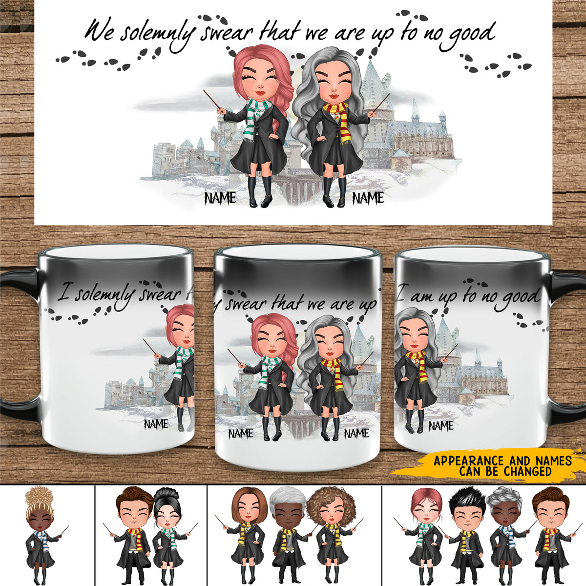 89Customzied I Solemnly Swear That I Am Up To No Good Personalized Color Changing Mug