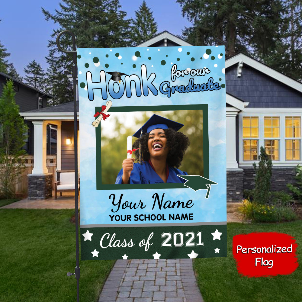 89Customized Personalized Flag Honk For Graduate 2021