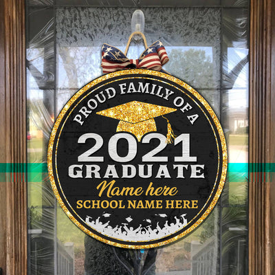 89Customized Personalized Wood Sign Proud Family Of A Graduate