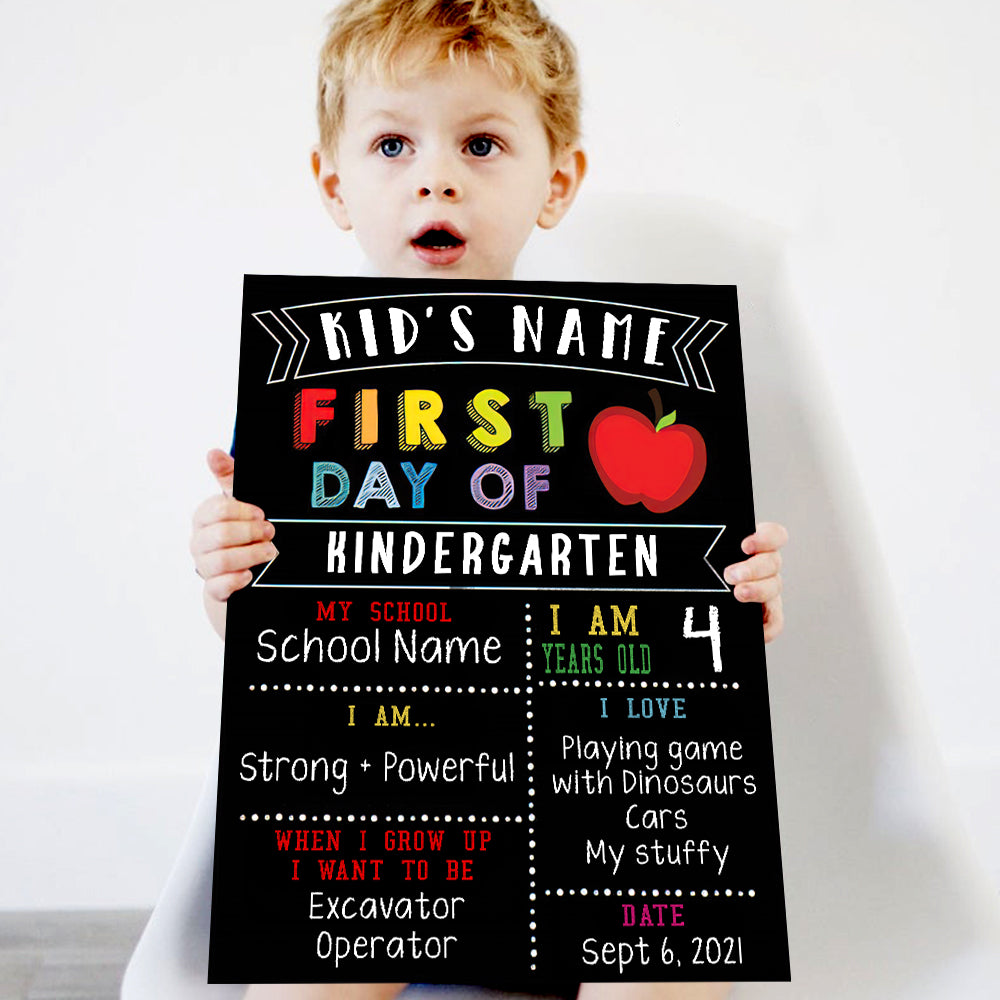 89Customized Firts day of school personalized pallet sign