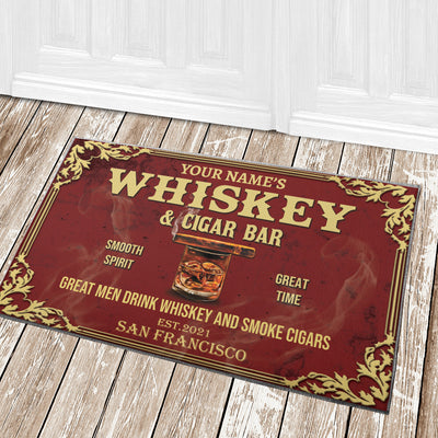 89Customized Whiskey and Cigar Bar Customized Doormat
