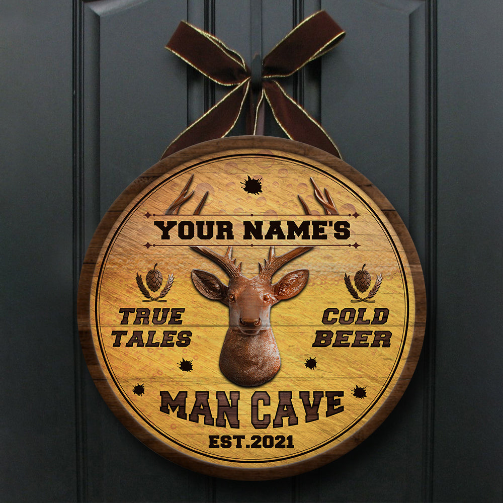 89Customized Hunting Beer Man Cave Customized Wood Sign