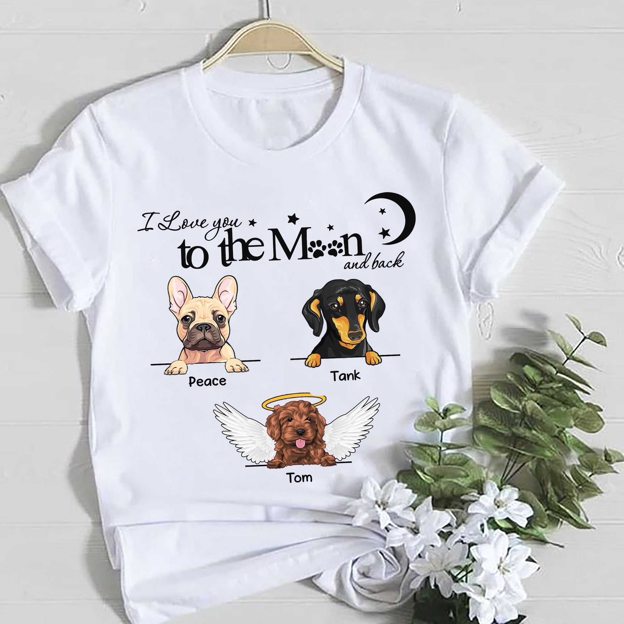 89Customized Rockin' the Dog Mom life Dog Mom Furever Dog Lovers TShirt
