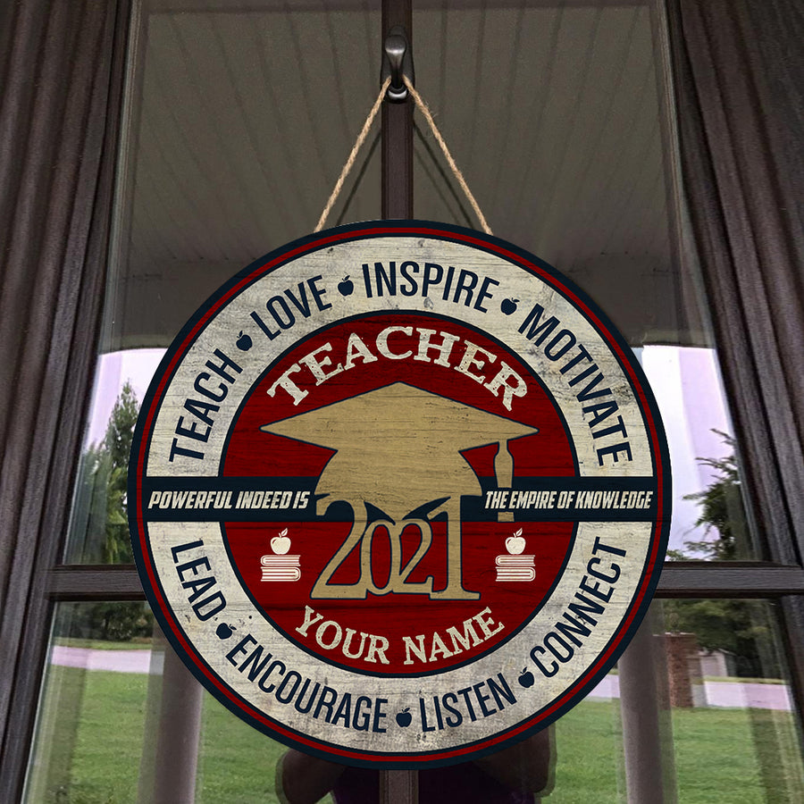 89Customized Personalized Teacher Wood Sign