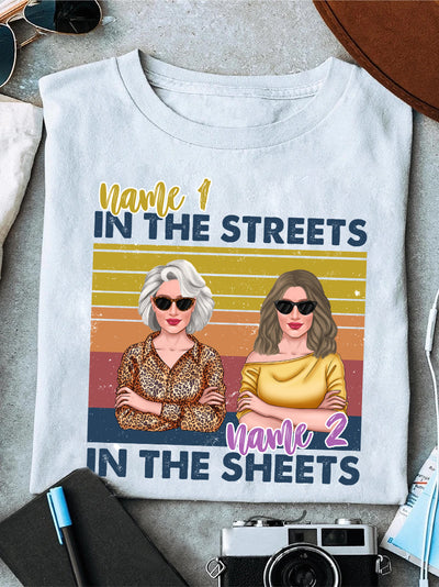 89Customized Dorothy in the streets Blanche in the sheets The Golden Girls TShirt