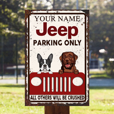 89Customized Jeep parking dog all others are inferior Personalized Printed Metal Sign