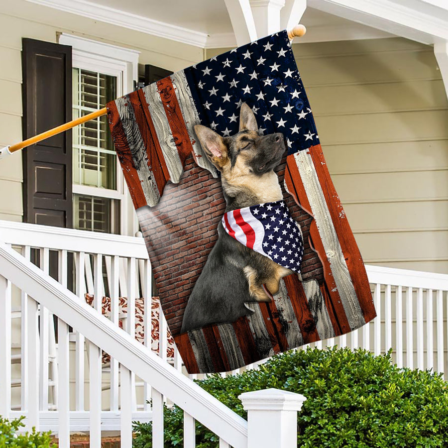 89Customized 4th of July Proud Dog Customized Garden Flag