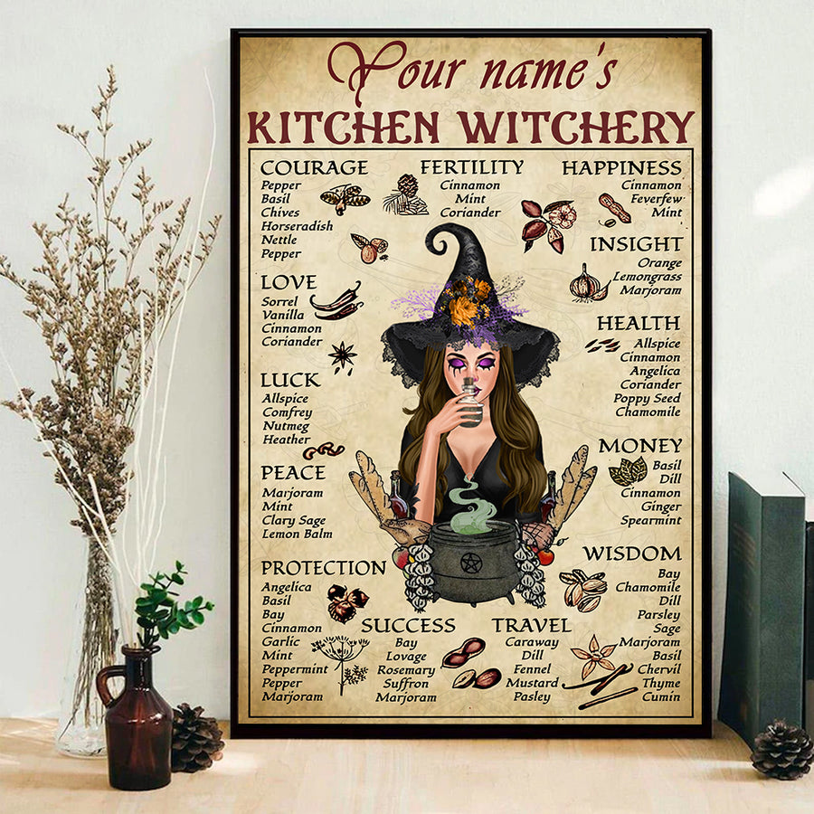 89Customized Kitchen Witchery magic knowledge Customized Poster