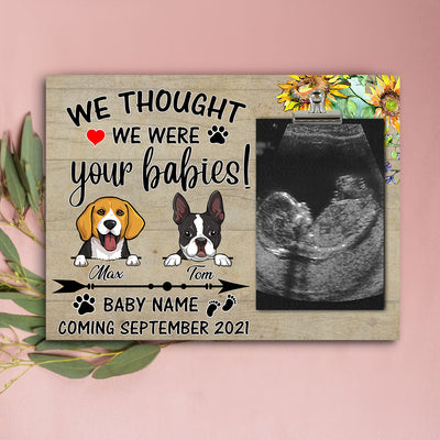 89Customized We thought we were your babies personalized photo clip frame