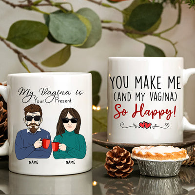 89Customized Baby It's cold outside ... but it sure is warm inside Personalized Mug