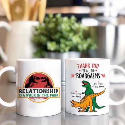 89Customized Relationship is a walk in the park Personalized Mug