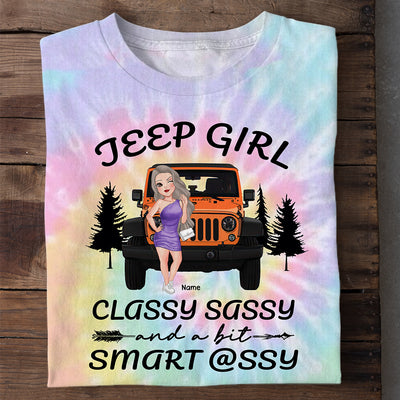 89Customized Jeep chibi girl classy sassy and a bit smart assy Customized 3D Fullfilled Shirt