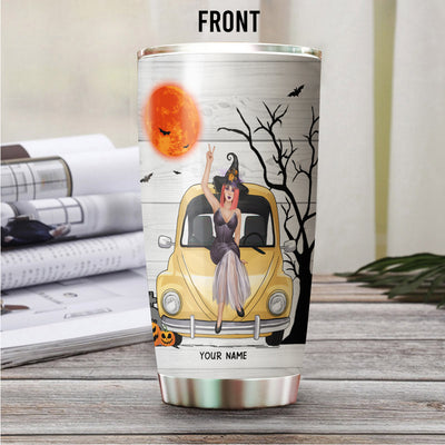 89Customized My Broom Broke So Now I Drive A Beetle Personalized Tumbler