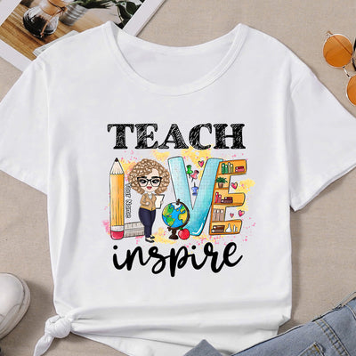 89Customized Teach Love Inspire Customized Shirt