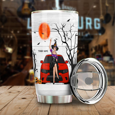 89Customized My Broom Broke So Now I Drive A Charger Personalized Tumbler