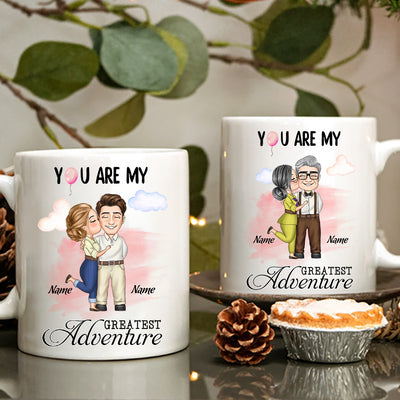 89Customized From our first kiss till your last breath Up Couple Personalized Mug
