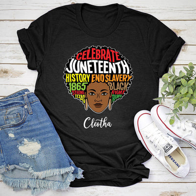 89Customized Juneteenth Black Women Black People Shirt