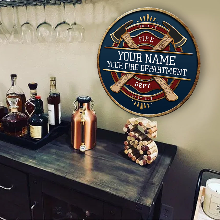 89Customized Personalized Firefighter Wood Sign