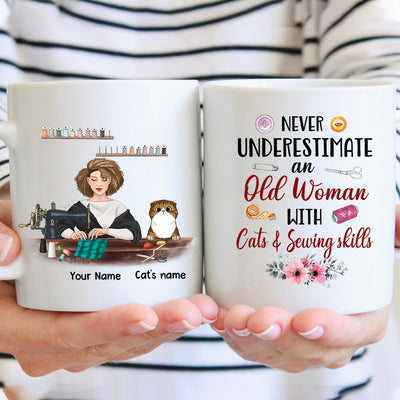 89Customized My sewing place is my happy place Personalized Mug