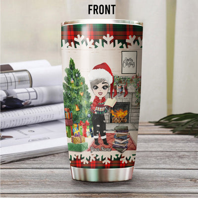 89Customized All I want for Christmas is you just kidding I want books Personalized Tumbler