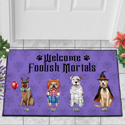 89Customized Welcome Foolish Mortals Doormat