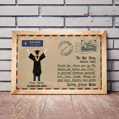 89Customized Personalized Poster Mom Son Letter Senior 2021