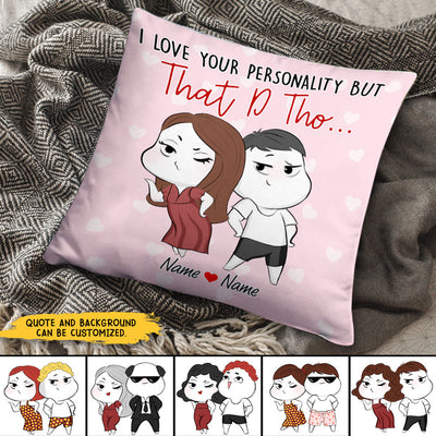 89Customized Funny Couple Valentines Gift Personalized Pillow