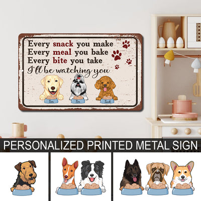89Customized Personalized Printed Metal Sign Every Snack