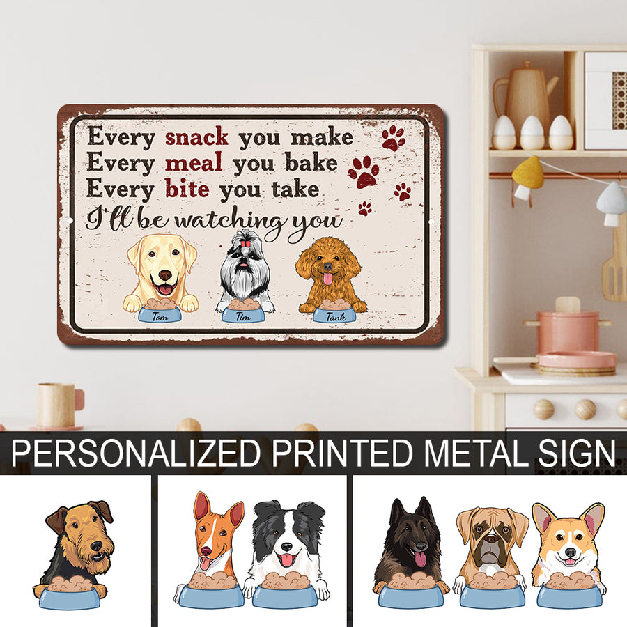 89Customized Personalized Printed Metal Sign Every Snack