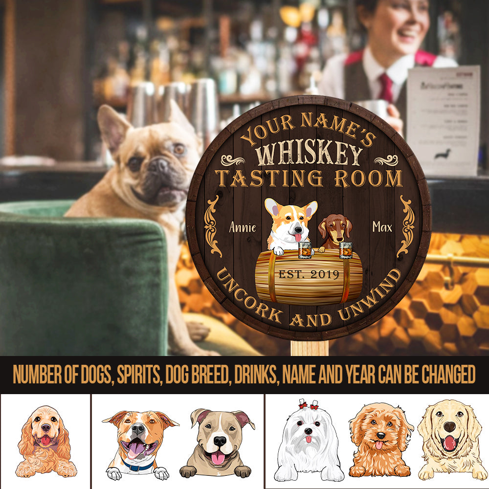 89Customized Tasting room uncork and unwind Customized Wood Sign