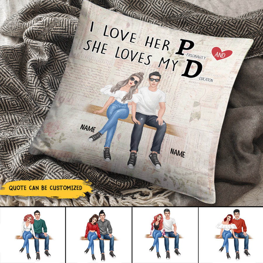 89Customized Funny Gift for Him Gift for Her Valentine Gift Couple Personalized Pillow
