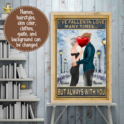 Valentine Couple Personalized Poster