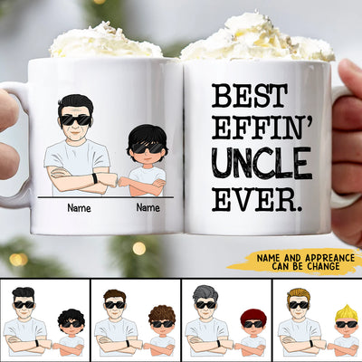 89Customized Thanks for being my uncle. If I had a different uncle, I would punch them in the face and go find you Personalized Mug