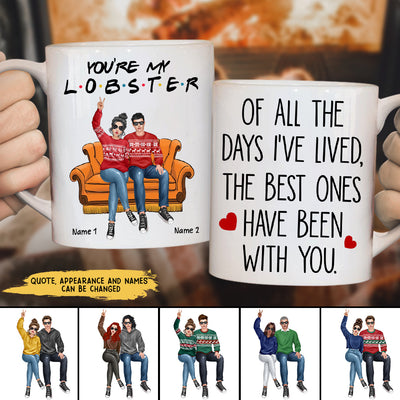 89Customized You are my lobster Couple Personalzied Mug