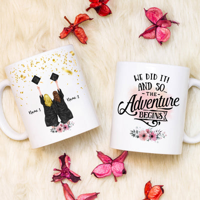 89Customized Personalized Mug 2 Best Friends Graduate