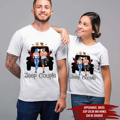 89Customized Jeep Couple Personalized Shirt