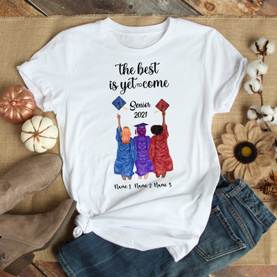 89Customized Personalized 2D Shirt Best Friends Graduation