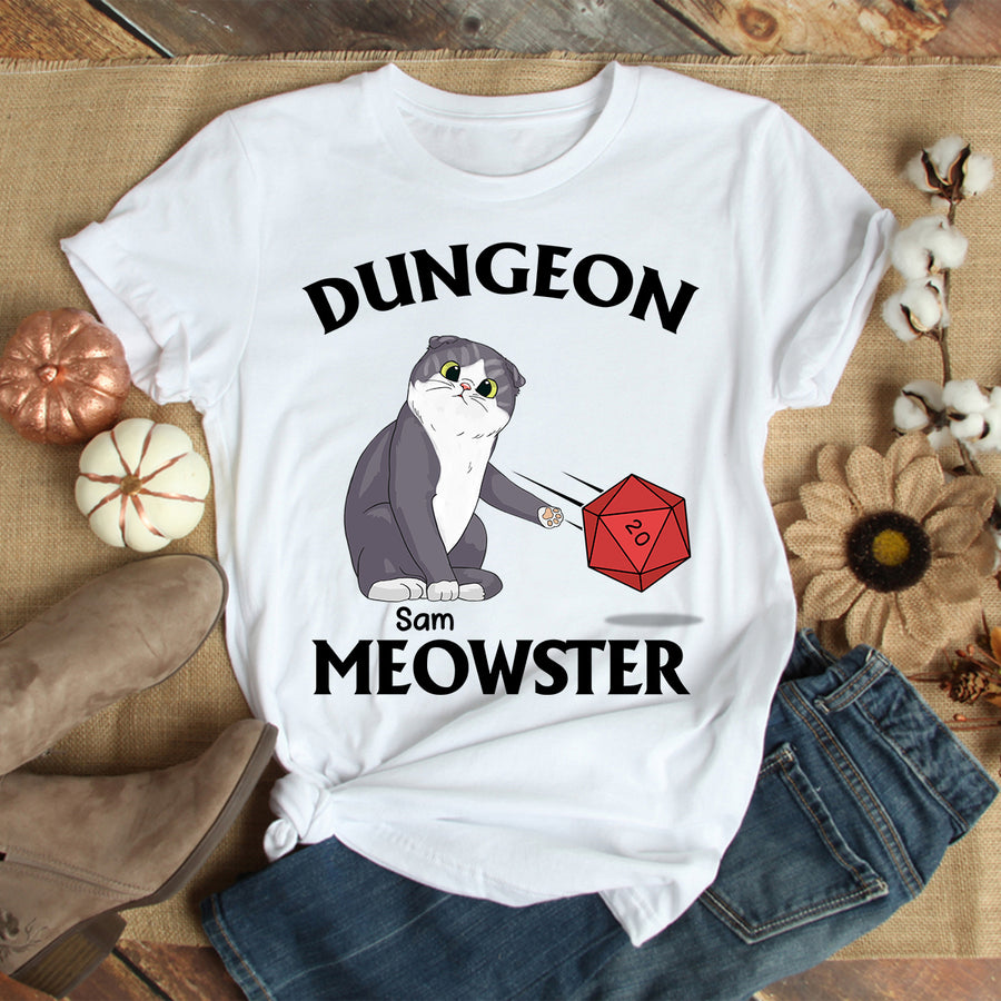 89Customized Dungeon Meowster funny cat personalized shirt