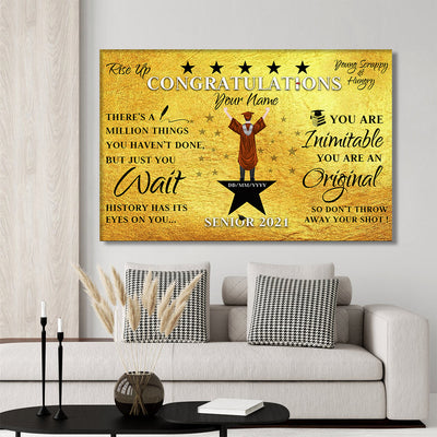 89Customized Personalized Poster Boy Rise Up Graduation 2021