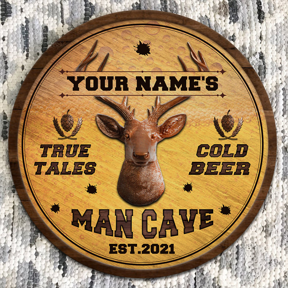 89Customized Hunting Beer Man Cave Customized Wood Sign